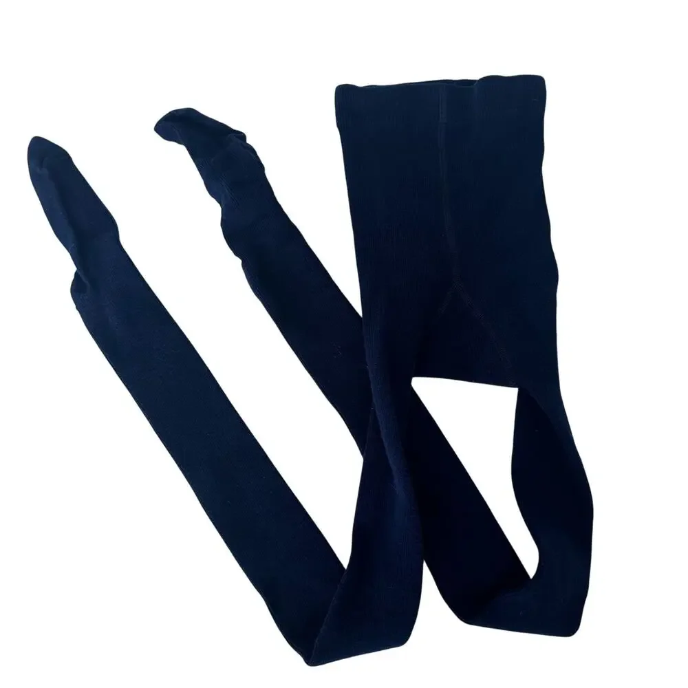 Hanna Andersson Ribbed Footed Tights